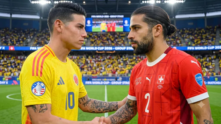 James Rodríguez y Ricardo Rodríguez se enfrentan por un cupo a cuartos de final en la Copa del Mundo.