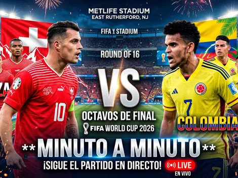 Minuto a minuto: Suiza y Colombia definen el último cupo a cuartos