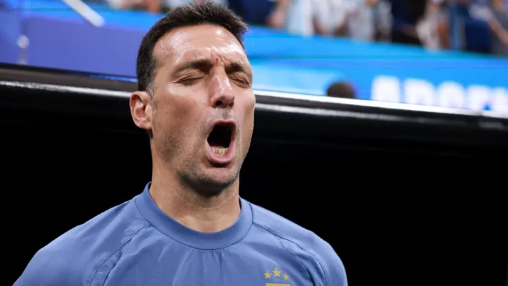 El DT de Argentina se emocionó hasta las lágrimas.
