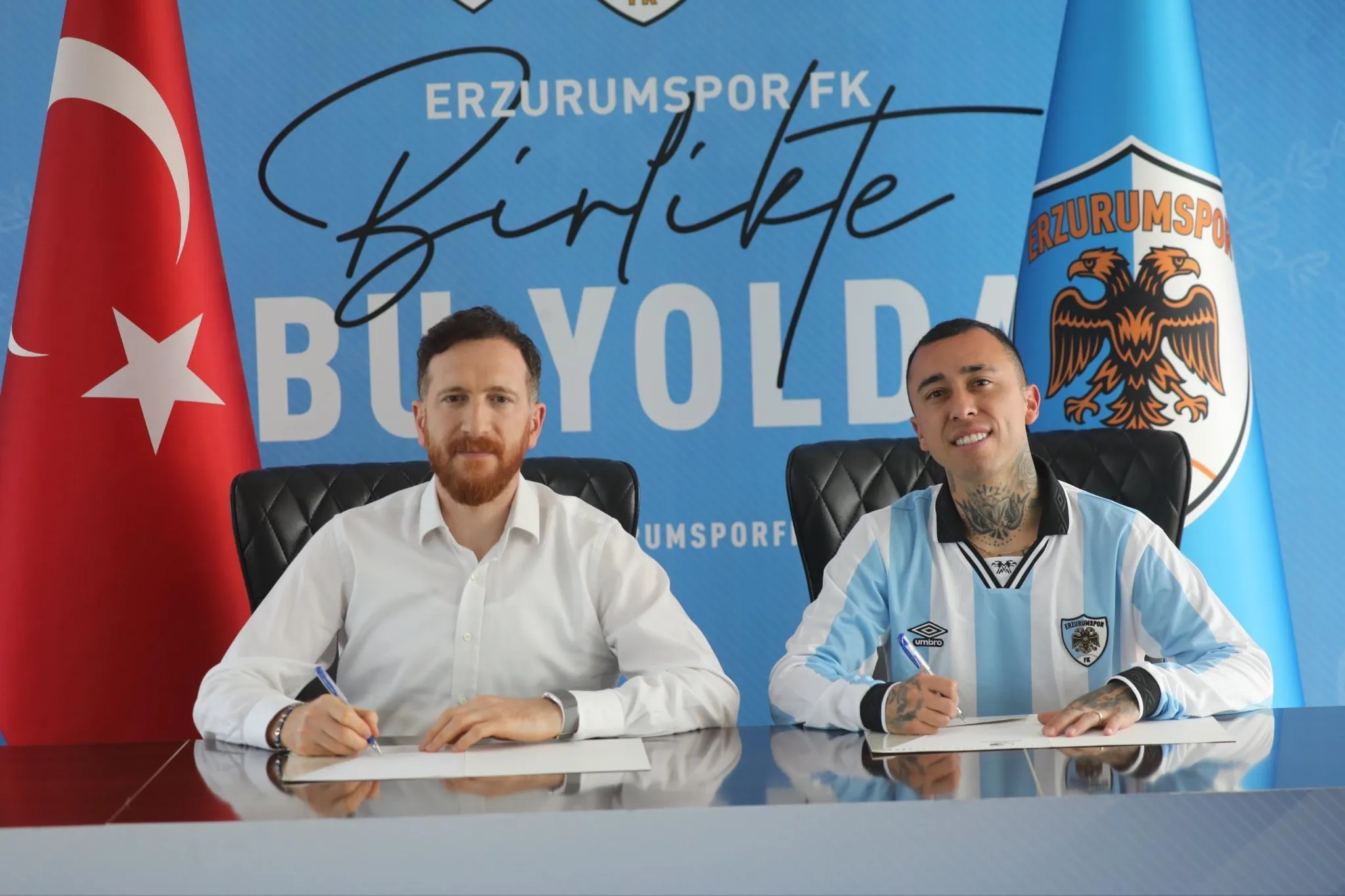 Martín Rodríguez finalmente se quedará en Turquía junto al Erzurumspor. Foto: Erzurumspor.