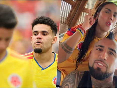 La novia de Vidal llora la eliminación de Colombia