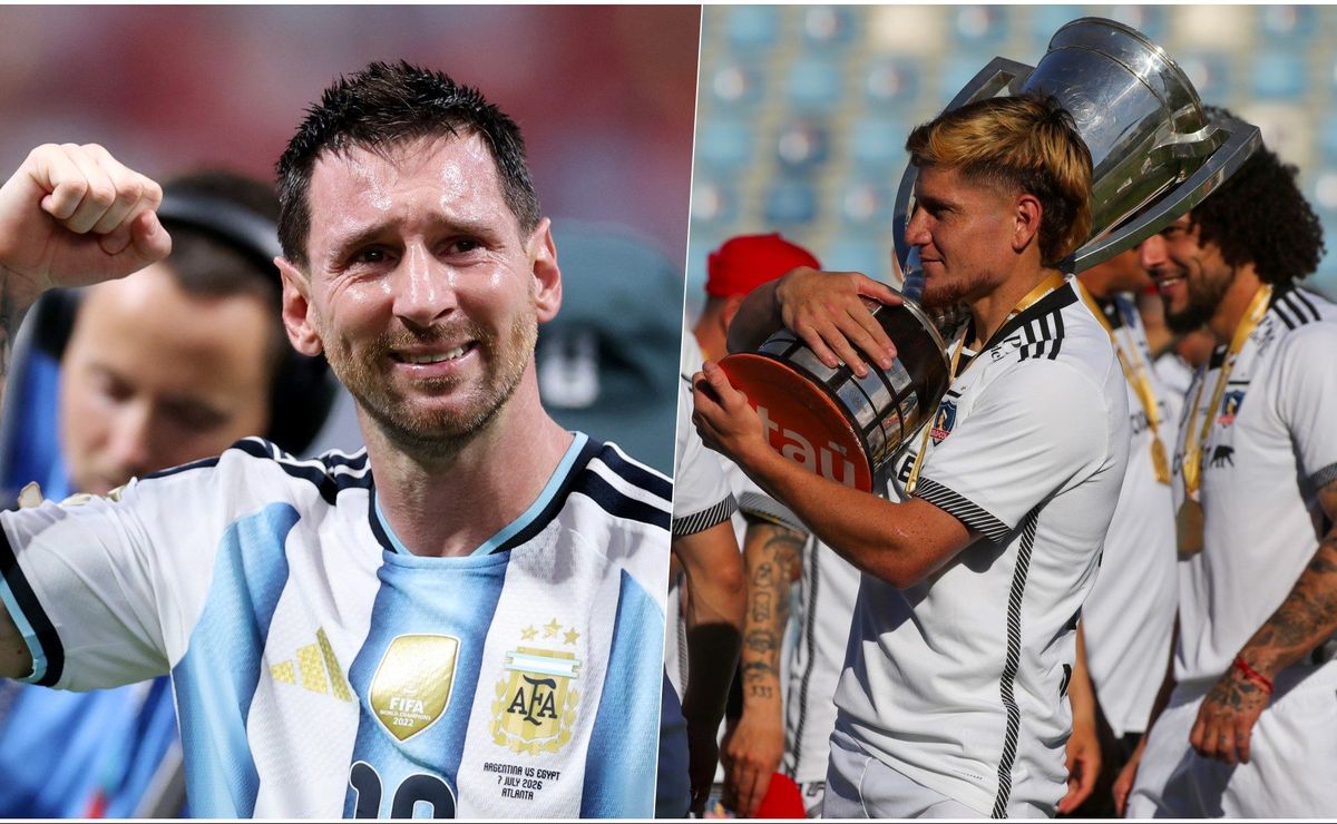 Leo Gil le hace un queque a Messi y cuando lo critican saca las copas ganadas en Colo Colo