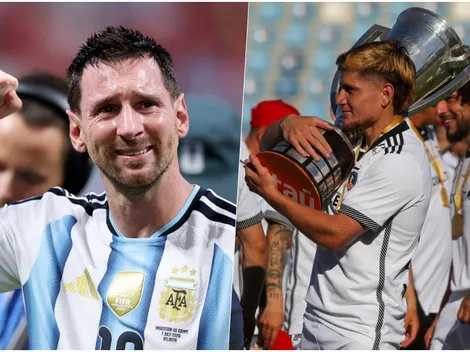 Leo Gil le hace un queque a Messi y saca las copas ganadas en Colo Colo