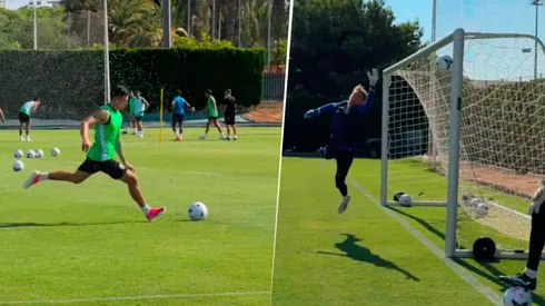 Cepeda se luce en los entrenamientos del Elche con su zurda educada