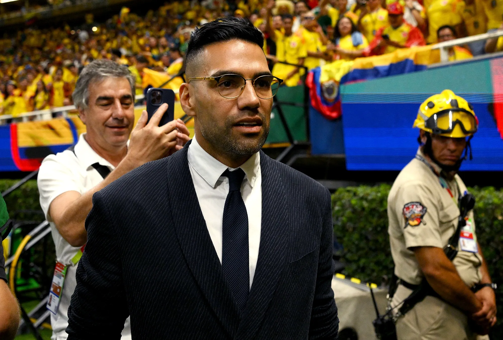 Radamel Falcao García comentó todos los partidos de Colombia en el Mundial 2026 para Disney+. (David Ramos/Getty Images).