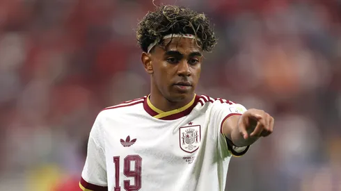 Lamine Yamal durante el triunfo de España vs Portugal en los octavos de final del Mundial 2026.