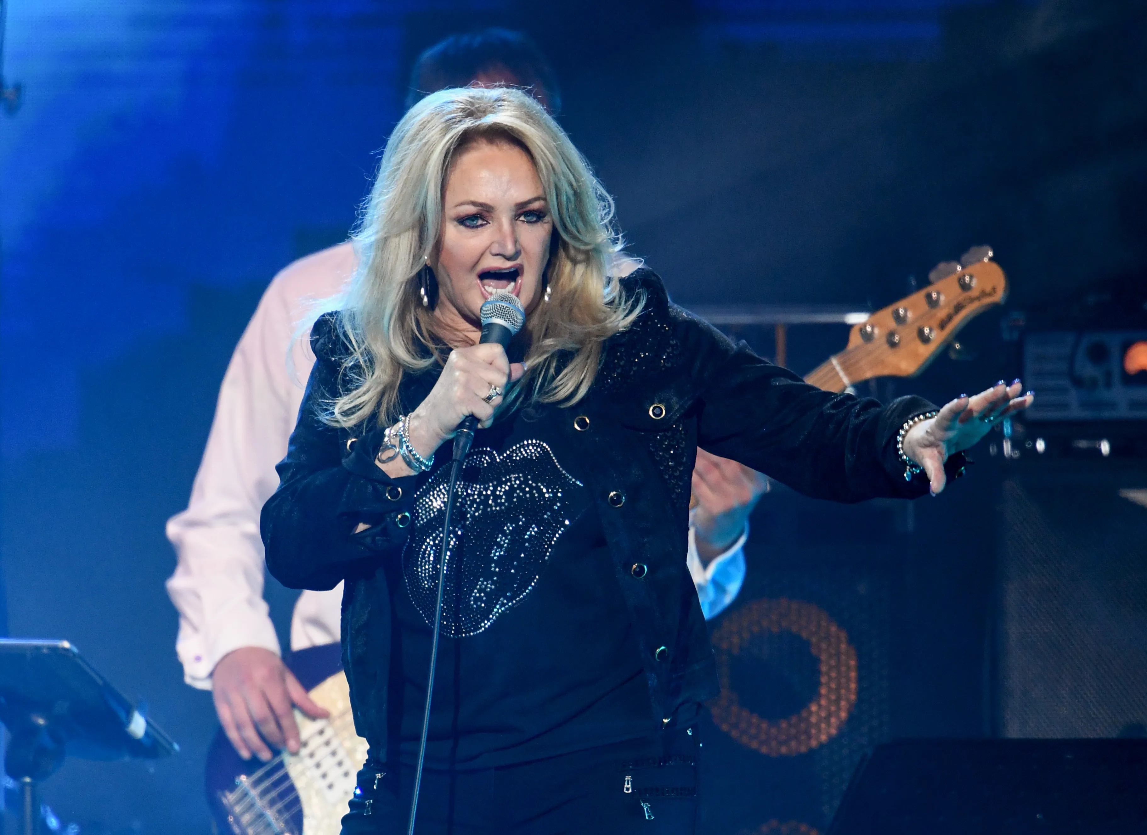 Bonnie Tyler quedó inmortalizada en los estadios de Sudamérica. (Photo by Gareth Cattermole/Gareth Cattermole/Getty Images)
