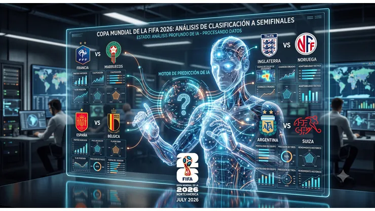 La IA tiene a sus favoritos para llegar a las semifinales del Mundial 2026.
