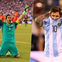 Bravo cuenta que le jugó la sicológica a Messi en penal fallado el 2016