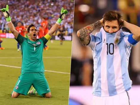 Bravo cuenta que le jugó la sicológica a Messi en penal fallado el 2016