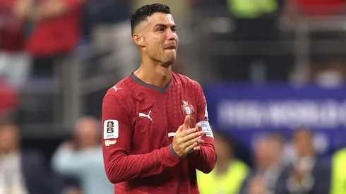 Las lágrimas del Bicho al decir adiós al torneo.