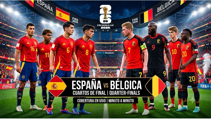 España y Bélgica quieren meterse en las semifinales del Mundial 2026.
