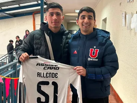 Debutante en Colo Colo visitó su colegio: lo recibe el profe, DT de la U