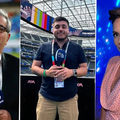El gesto de Aldo Schiappacasse y Fran García con periodista de CHV
