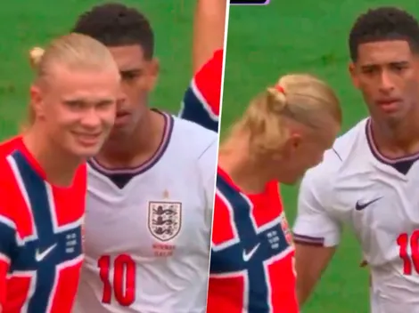 ¿El “dedo” de Jara en el Mundial? El gesto de Bellingham sobre Haland