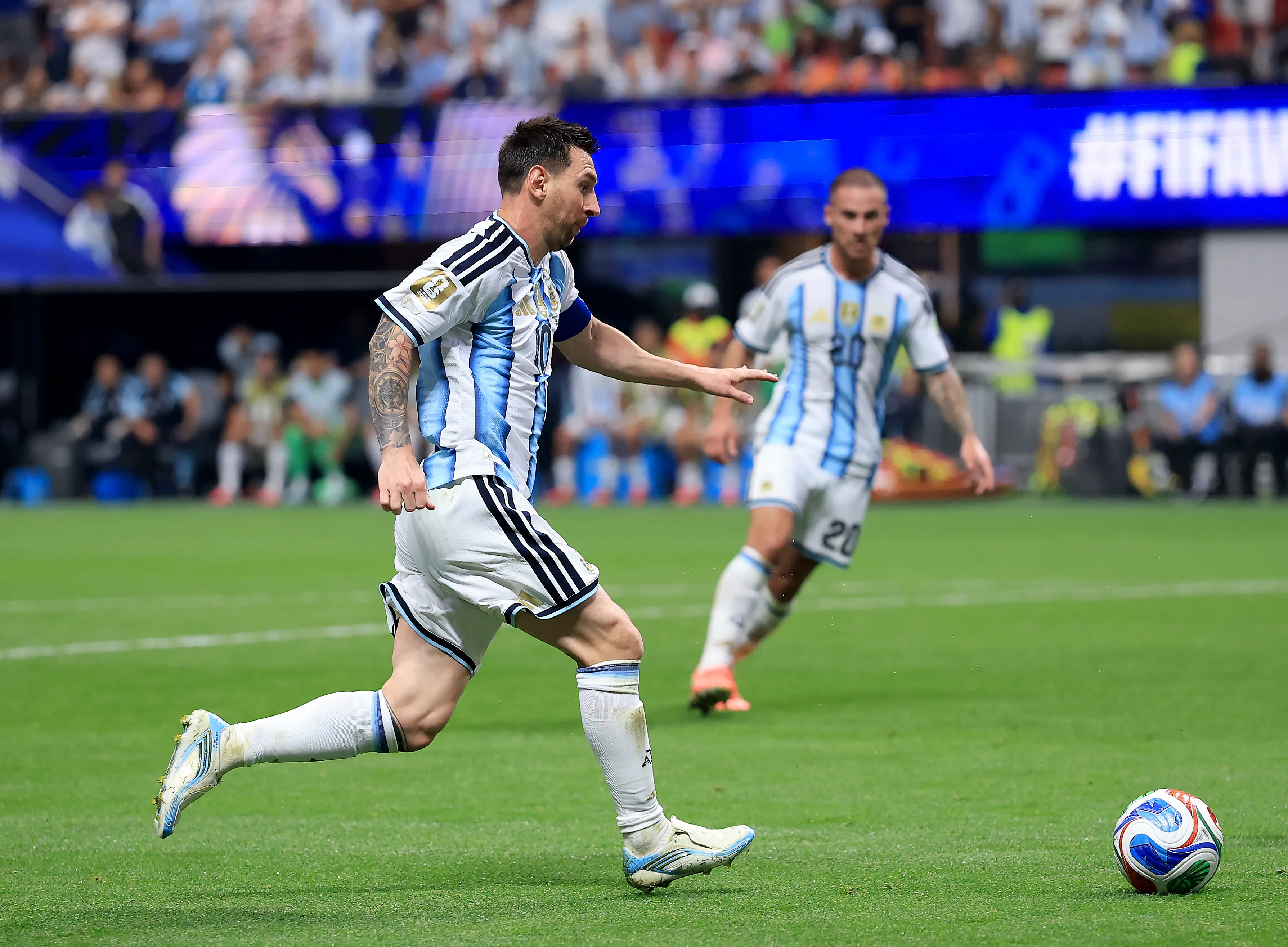Argentina busca la semifinales y Messi seguir sumando en la tabla de goleadores.