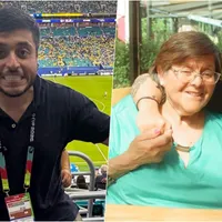 Periodista alcanzó a volver del Mundial para despedir a su madre