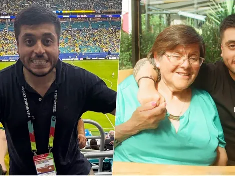 Periodista alcanzó a volver del Mundial para despedir a su madre