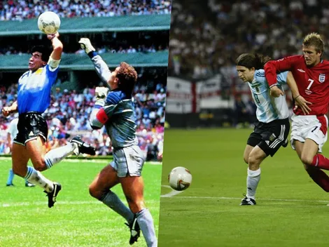 Solo con mano ganaron: el pésimo historial de Argentina vs Inglaterra
