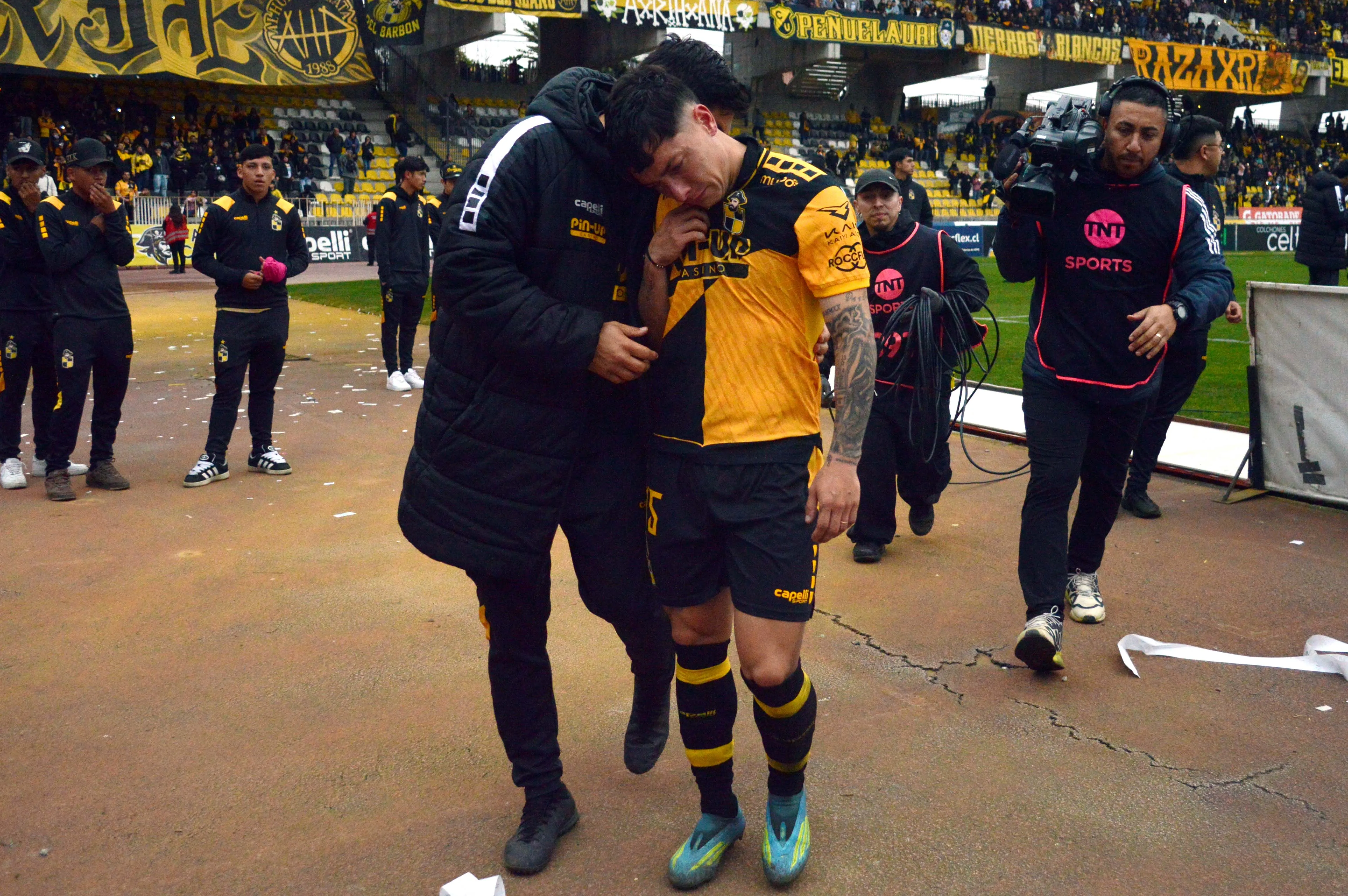 Cristián Zavala terminó llorando en Coquimbo Unido luego de perder su penal en la definición con Unión La Calera. Foto: Photosport.