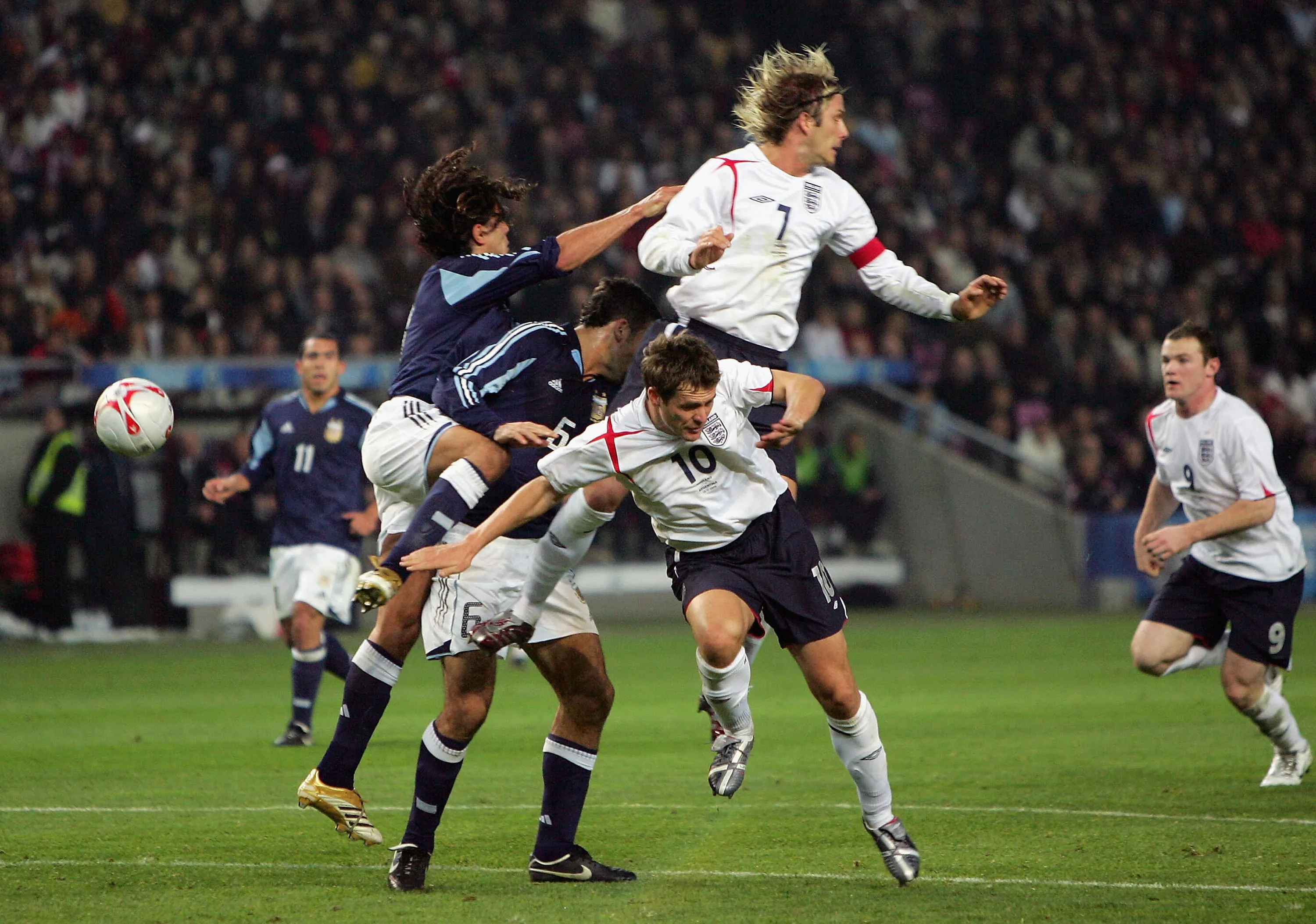El último partido entre Argentina e Inglaterra fue un amistoso en 2005 disputado en Suiza. Imagen: Getty