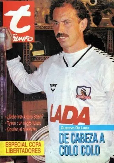 Carlos Gustavo de Luca en Colo Colo en 1992. Imagen: Archivo