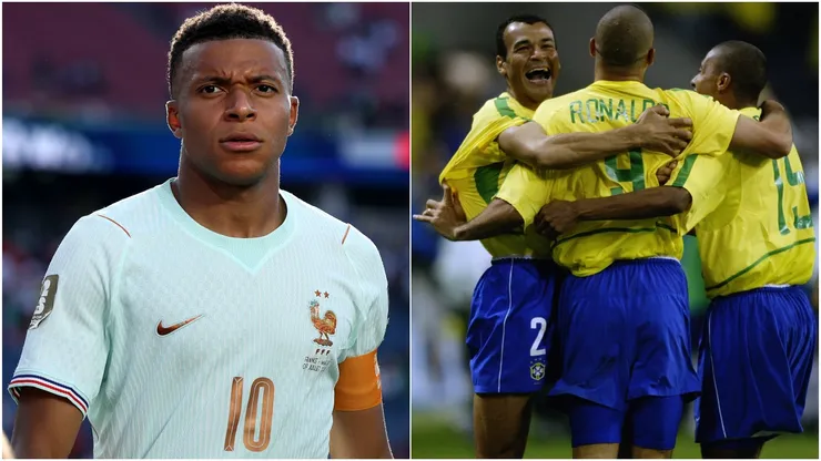 Kylian Mbappé va por marca mundialista de Cafú y Ronaldo Nazario.