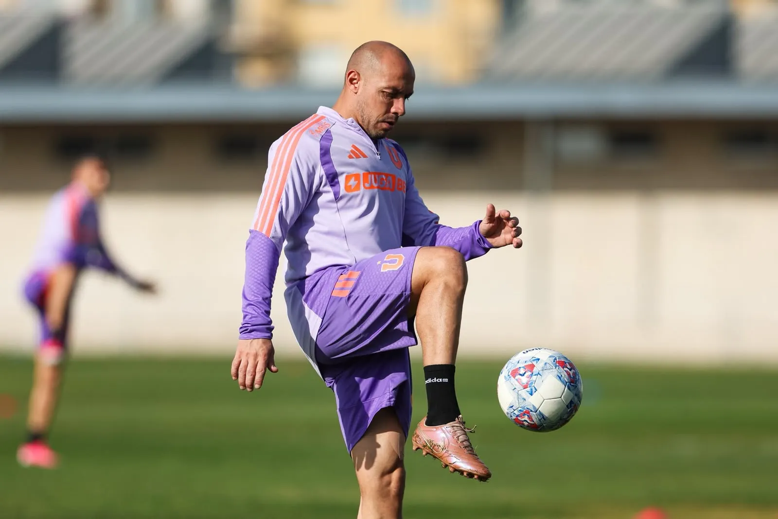 Marcelo Díaz trabaja en la pretemporada de la U. Foto: U de Chile.