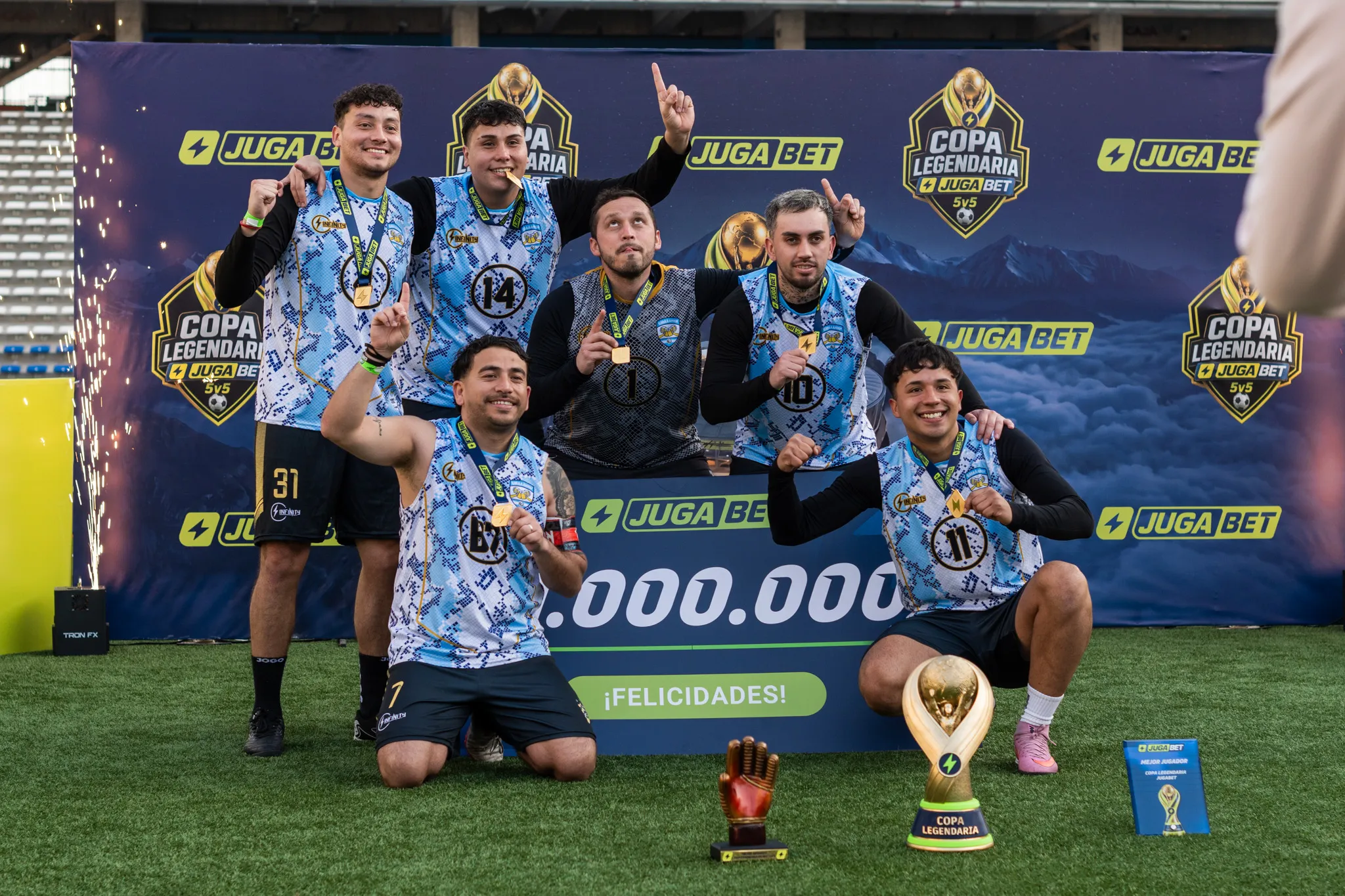 Felicidad en los triunfadores.