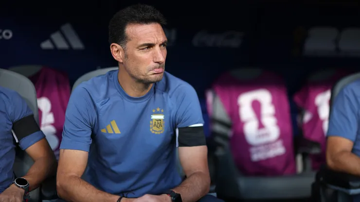 Lionel Scaloni prepara el partido ante Inglaterra.