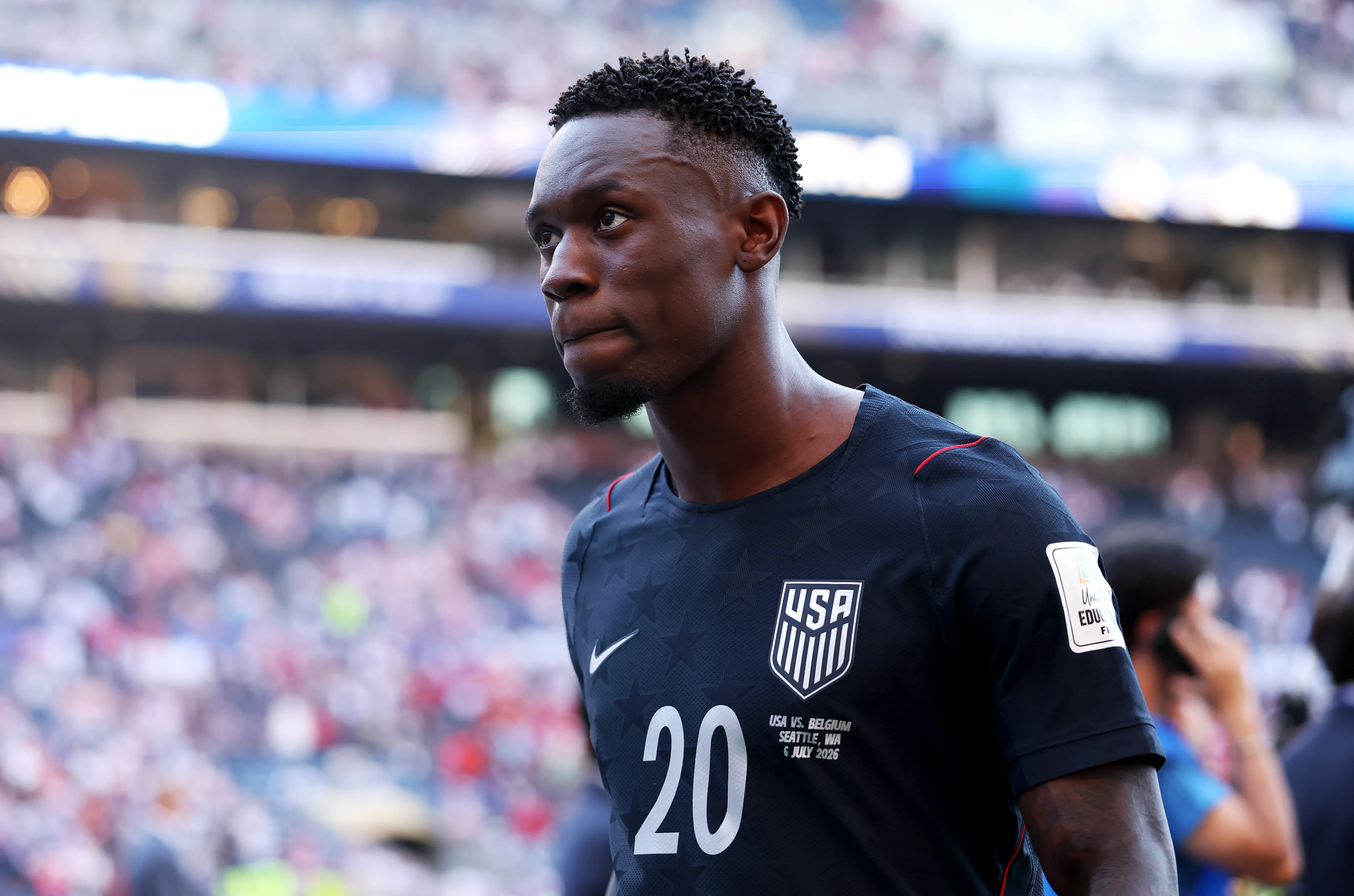 Folarin Balogun fue el protagonista de la mayor polémica del Mundial. (Photo by Luke Hales/Getty Images)