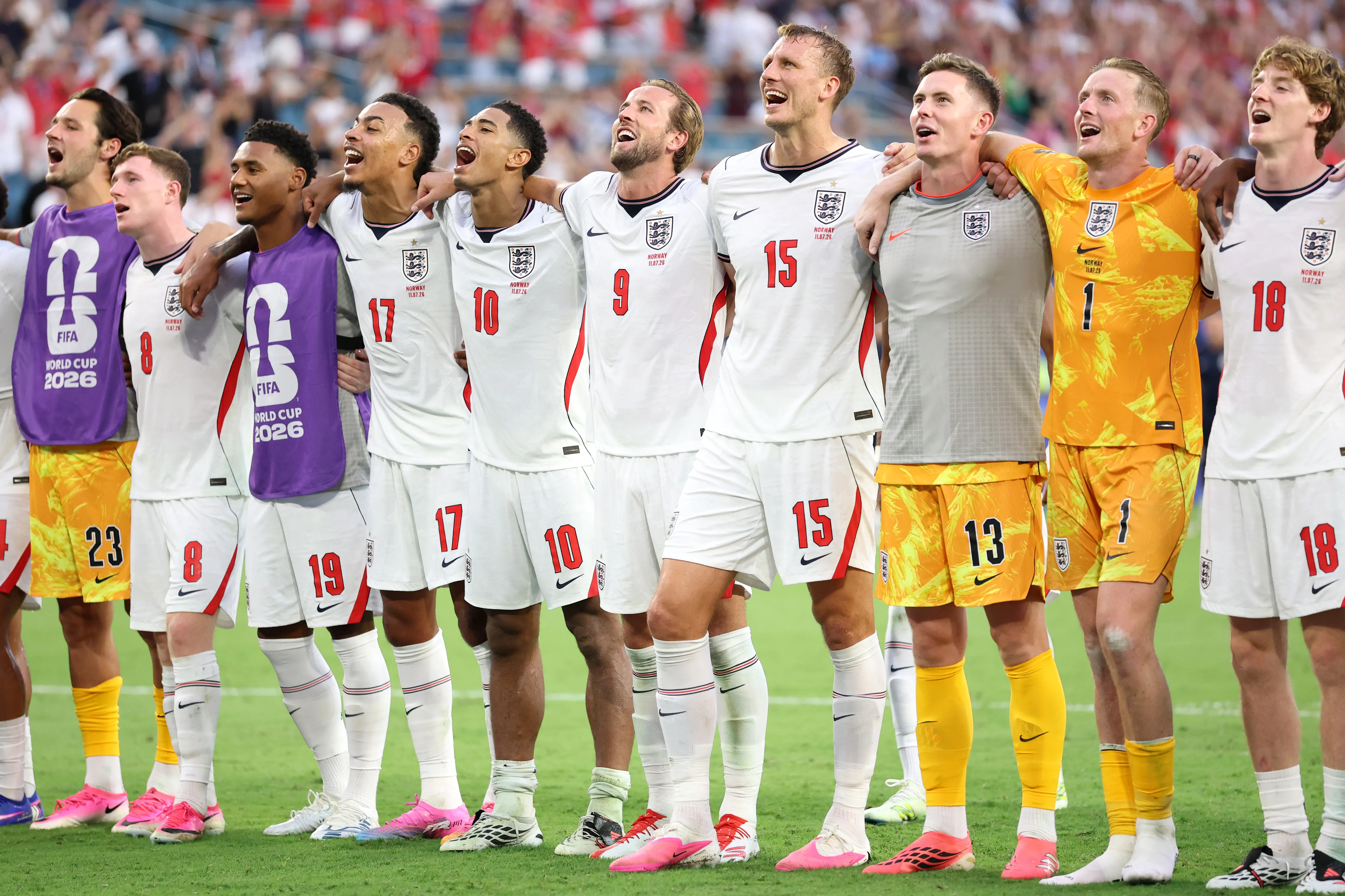 Inglaterra y Kane listos para enfrentar a Argentina y Messi.