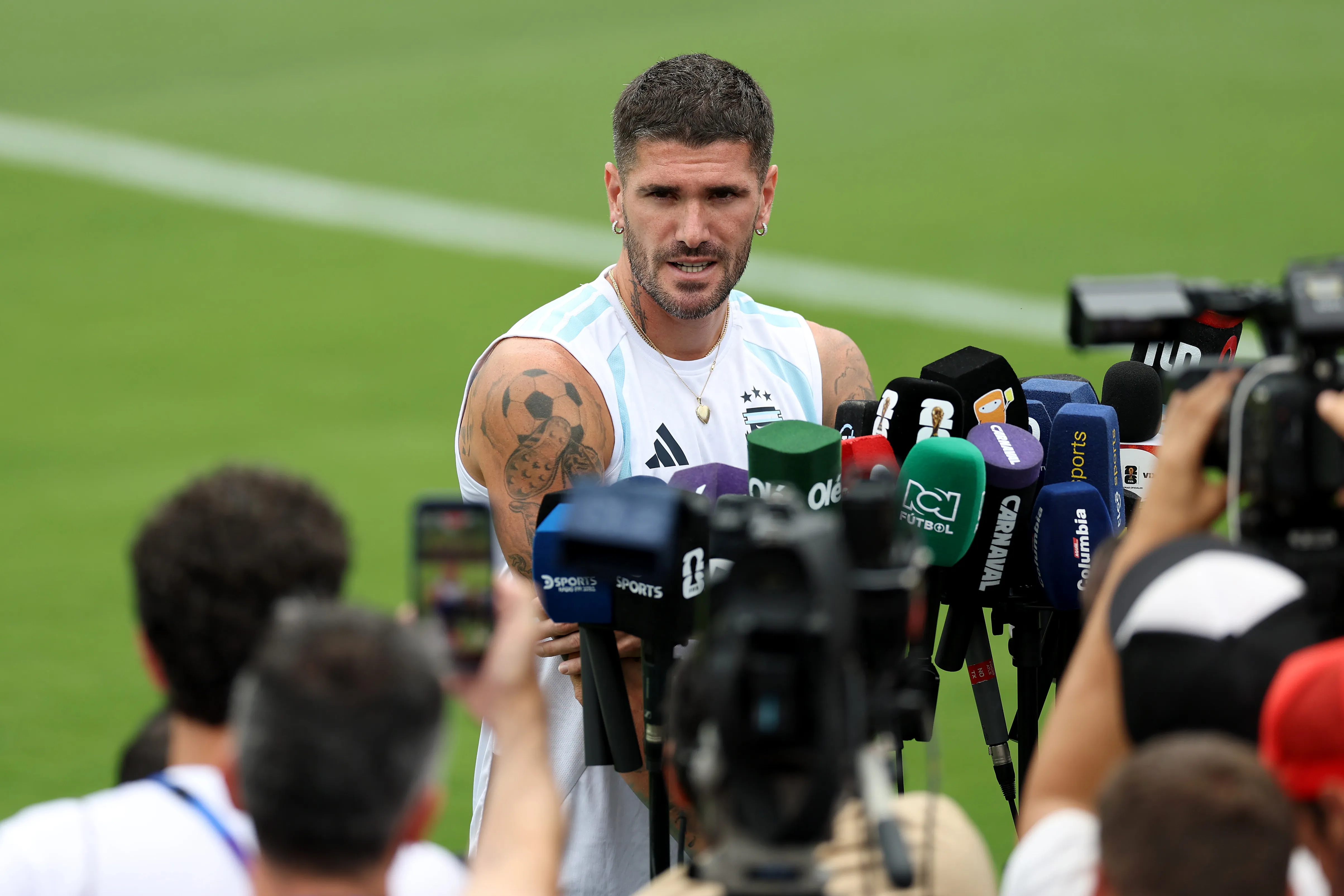 Rodrigo de Paul anticipa el clásico con Inglaterra. (Photo by Buda Mendes/Getty Images)
