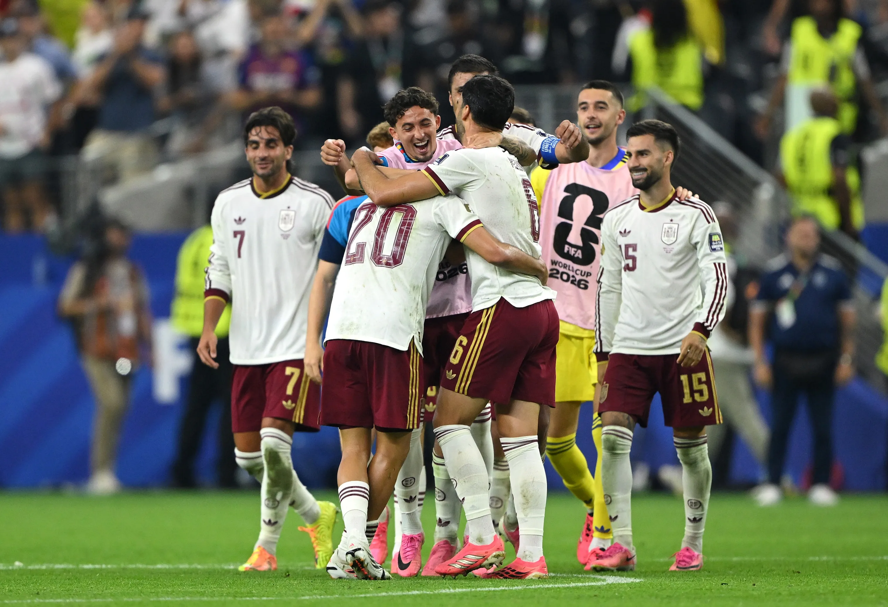 España jugará la gran final del Mundial 2026 tras vencer a Francia en las semifinales. | Foto: Getty Images.
