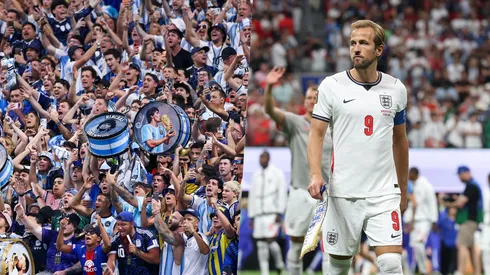 Inglaterra y Argentina disputan un partido muy apretado.
