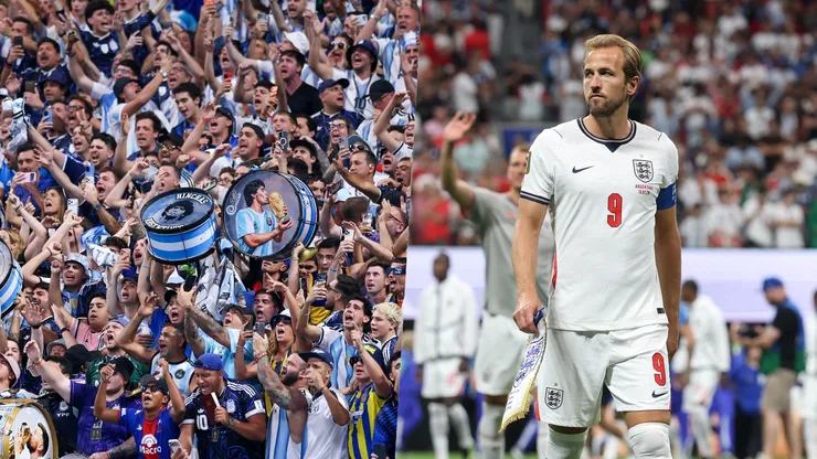 Inglaterra y Argentina disputan un partido muy apretado.