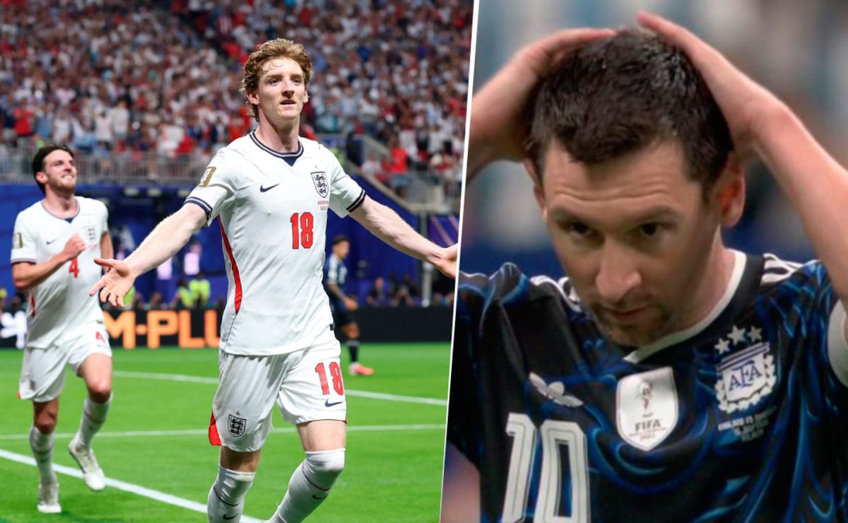 Video: El golazo de Anthony Gordon para Inglaterra y que generó desazón en Lionel Messi