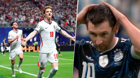 Messi no podía creer el gol de Inglaterra