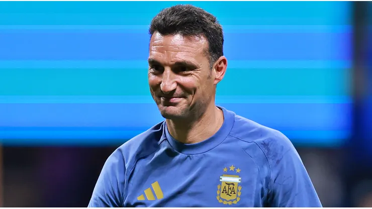 Scaloni terminó emocionado tras la victoria de Argentina.