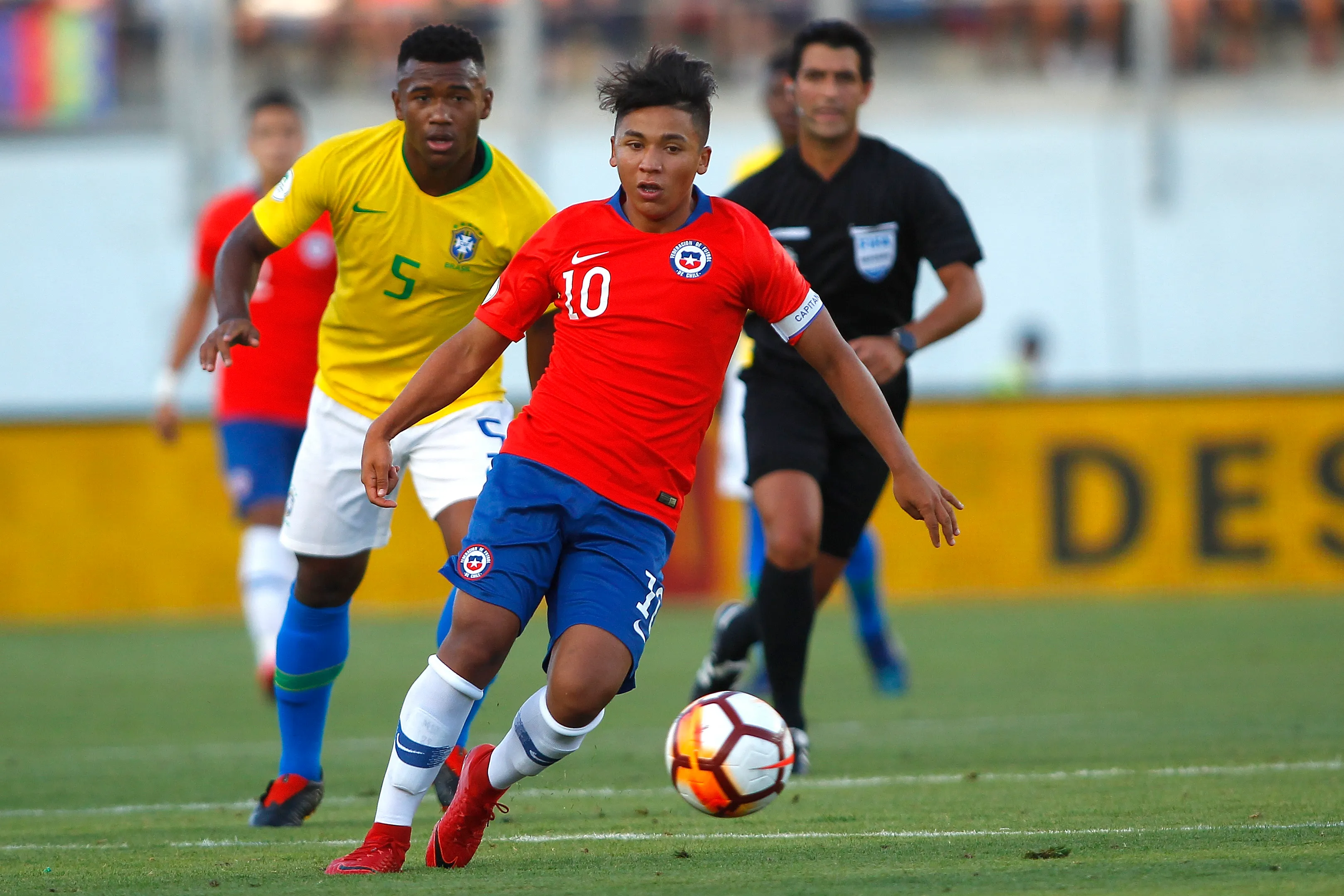 Marcelo Allende en el Sudamericano Sub 20 de 2019. (Marcelo Hernandez/Photosport).
