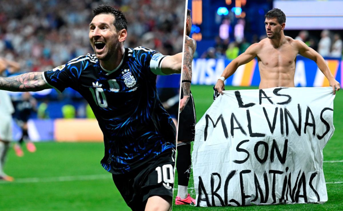 Argentina se salta prohibición de la FIFA: celebraron con bandera de las Malvinas
