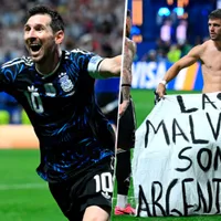Argentina contra prohibición FIFA: celebraron con bandera de las Malvinas