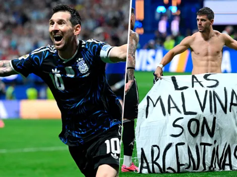 Argentina contra prohibición FIFA: celebraron con bandera de las Malvinas