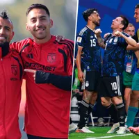 Figuras de Colo Colo celebraron el triunfo de Argentina sobre Inglaterra