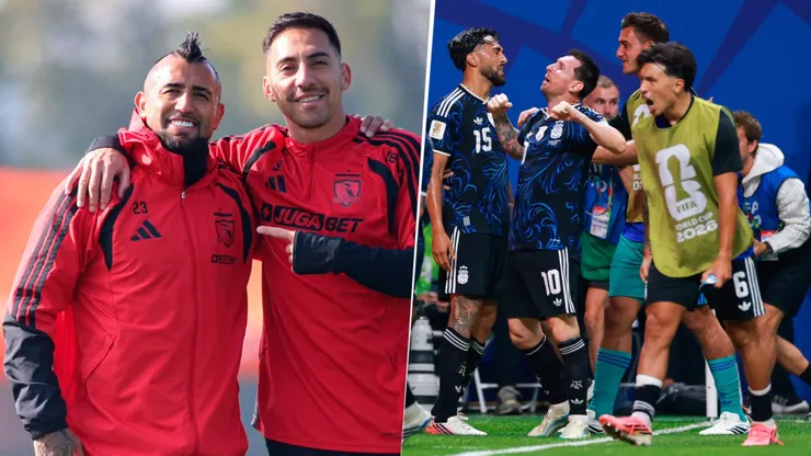 Colo Colo también celebró el triunfo de Argentina