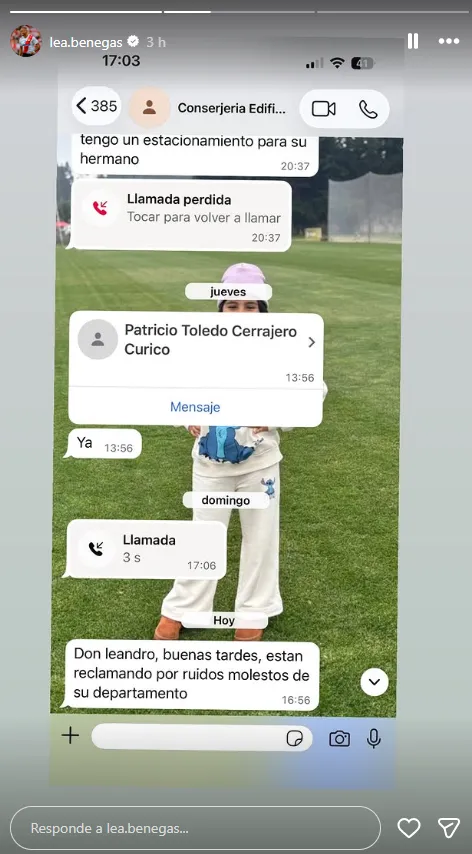 Leandro Benegas se volvió loco con Argentina en el Mundial y sus vecinos le tiraron al conserje encima. Foto: Instagram.