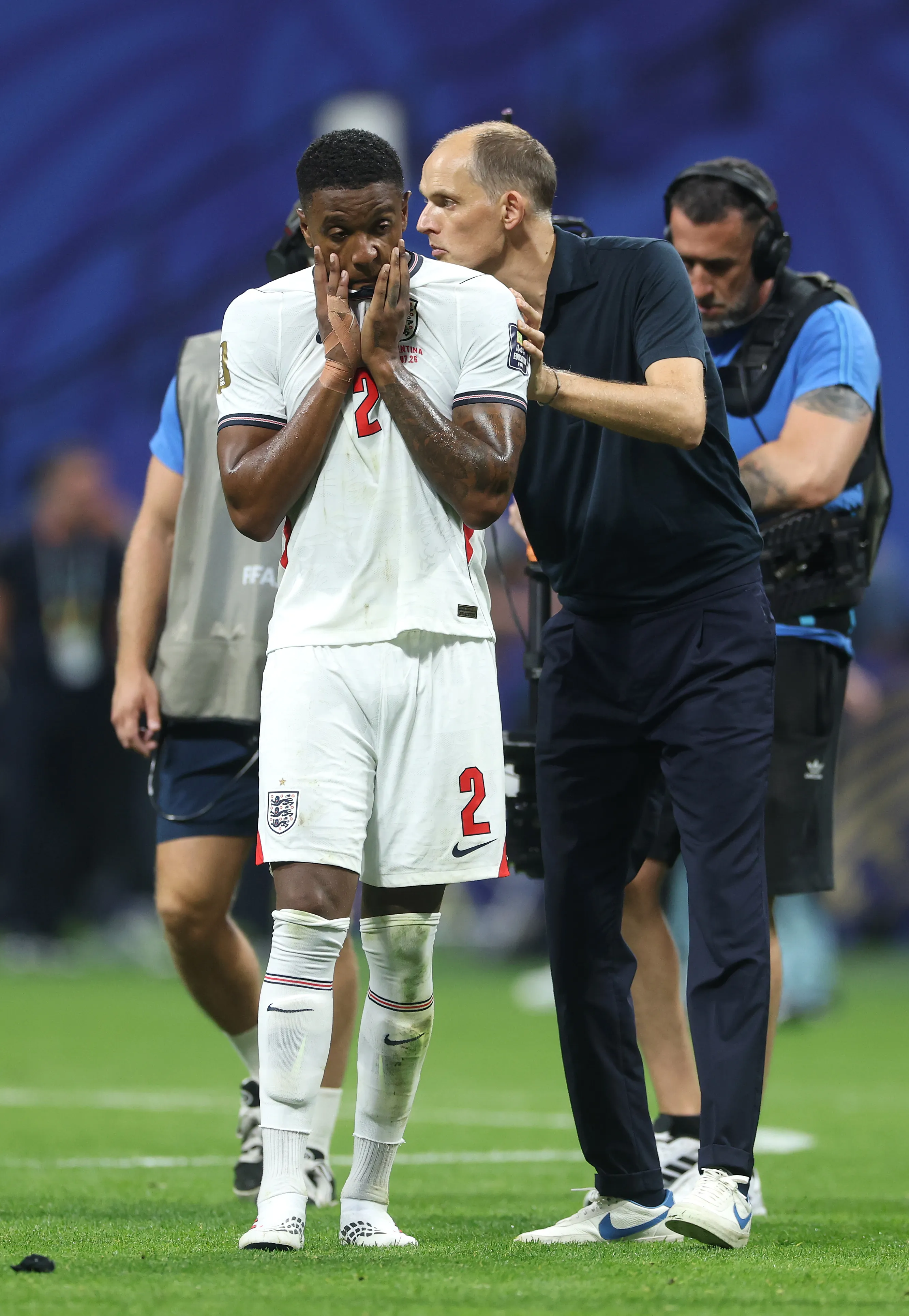 Thomas Tuchel recibió tremendos dardos de Arturo Vidal luego de caer con Inglaterra ante Argentina en el Mundial 2026. Foto: Getty Images.