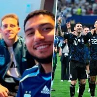 Diego Buonanotte celebró por las calles de Temuco el paso a la final de Argentina