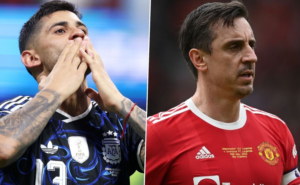 Cuti Romero explotó contra Gary Neville tras clasificar a la final del Mundial: “No ser tan estúpido”