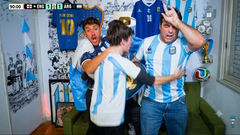 Los argentinos explotaron con el gol de Lautaro Martínez.